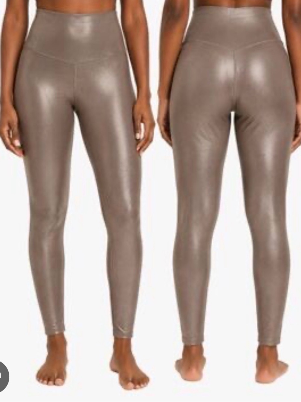 Old Navy Active Leggings XL | Gold Metallic Extra High Rise Go-Dry Powersoft